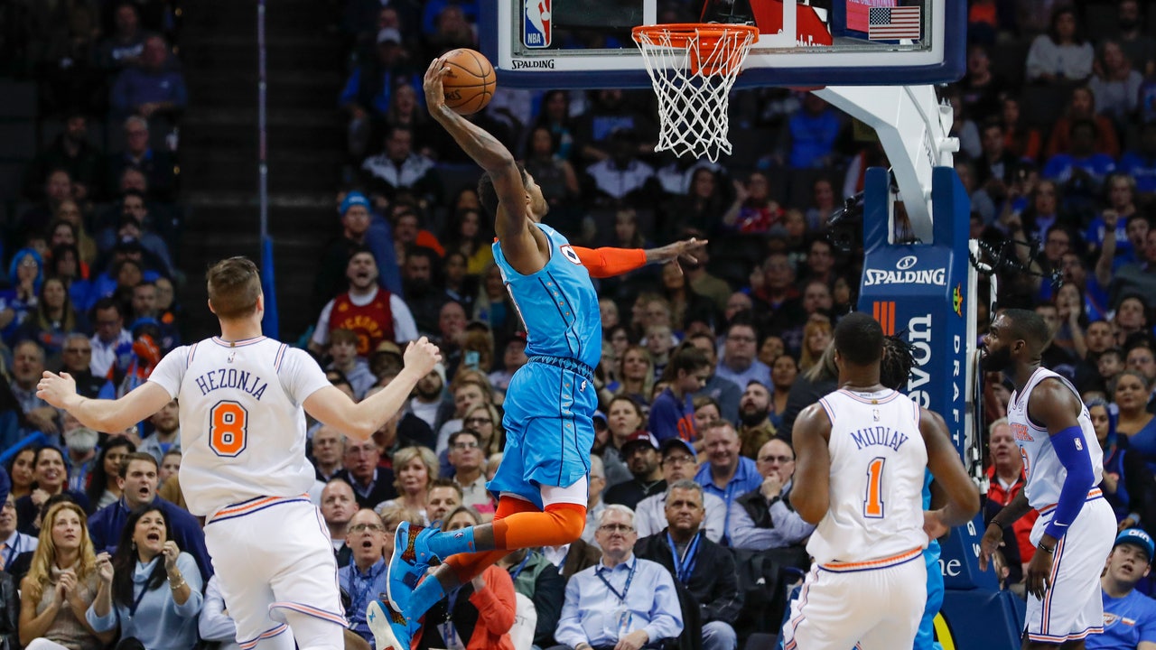 George scores 35, leads Thunder past Knicks 128-103